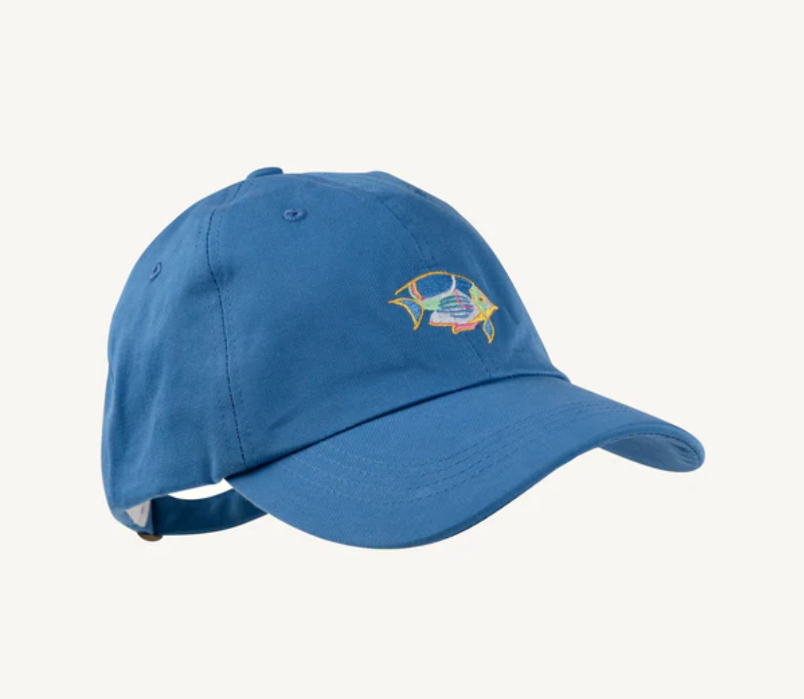 Covington Cap | Cotton Twill | Wood Boat Blue Fish