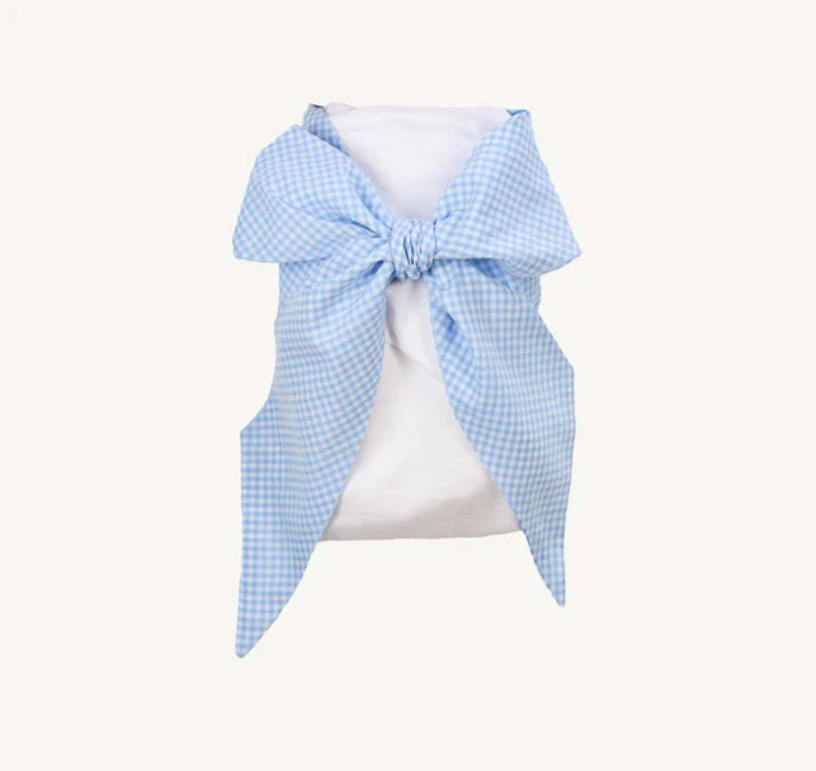 Bow Swaddle | Broadcloth Blue Gasparilla Gingham