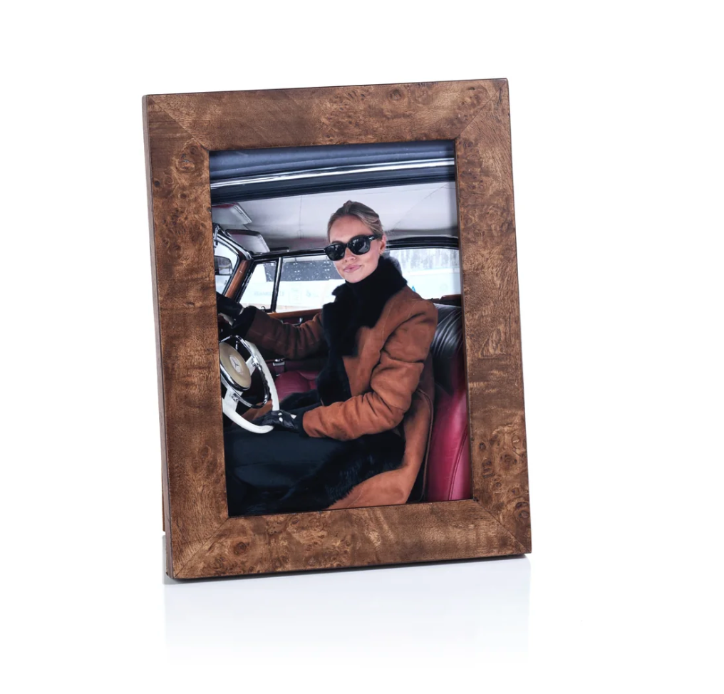 Rosso Burlwood Photo Frame | 5x7