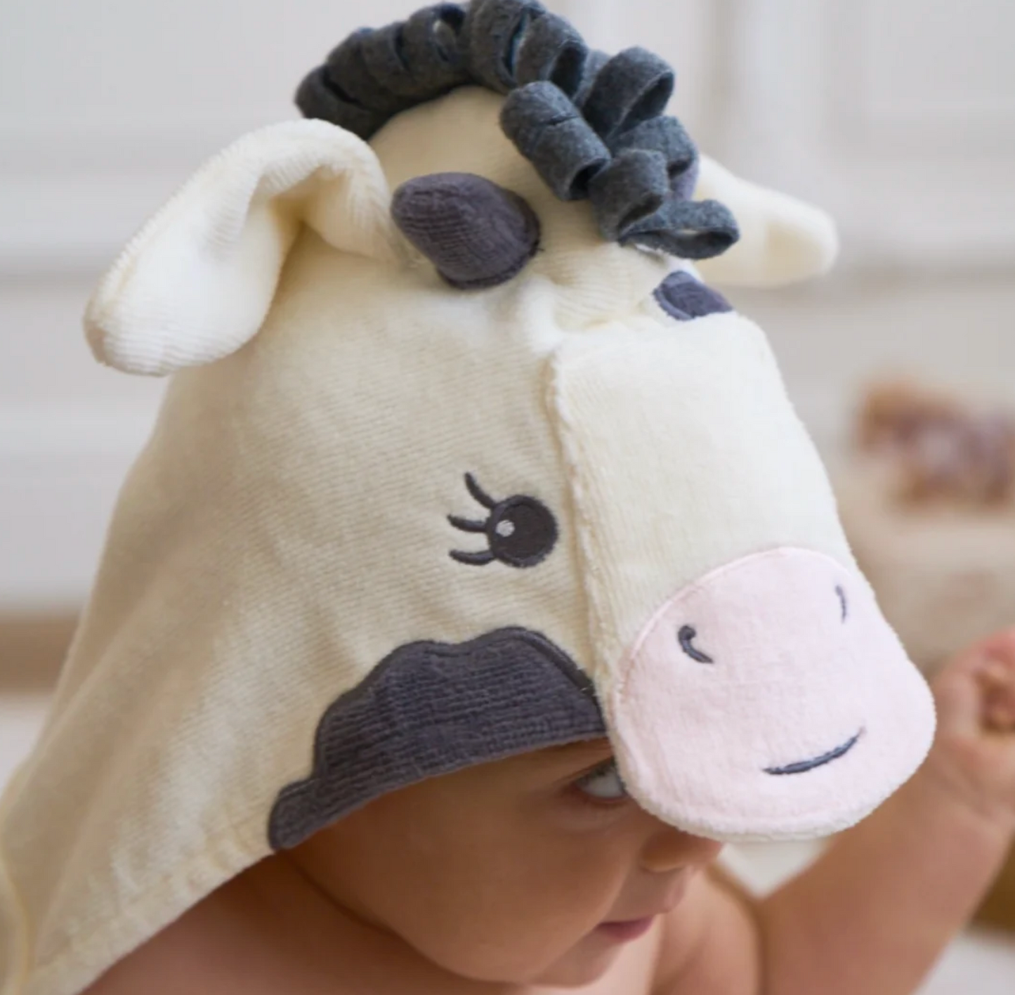Cow Hooded Bath Wrap | Baby Bath Towel