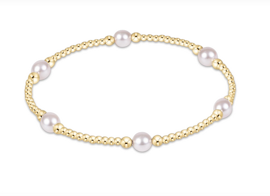 Purpose Pearl 5mm Gold Bracelet