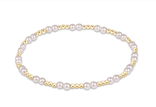 Together Pearl 3mm Bead Bracelet