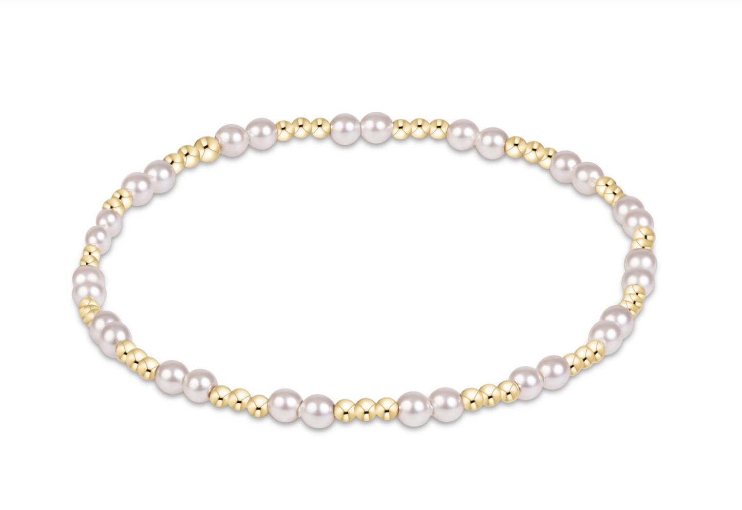 Together Pearl 3mm Bead Bracelet