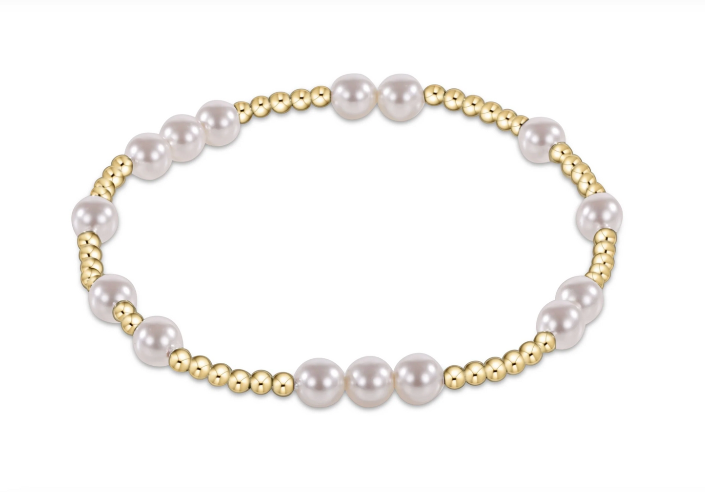 Hope Unwritten 6mm Bead Bracelet | Pearl