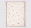 CozyChic Heirloom Floral Stroller Blanket | Dusty Rose