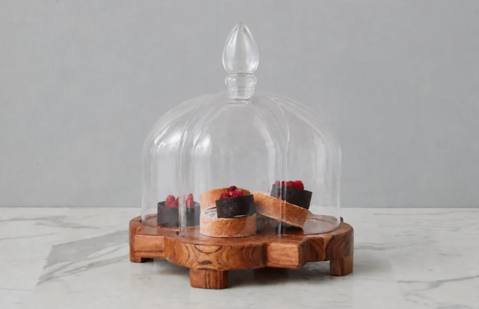 Glass Quatrefoil Dome