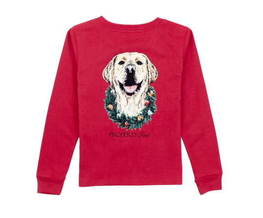 Deck The Paws Long Sleeve | Cabernet
