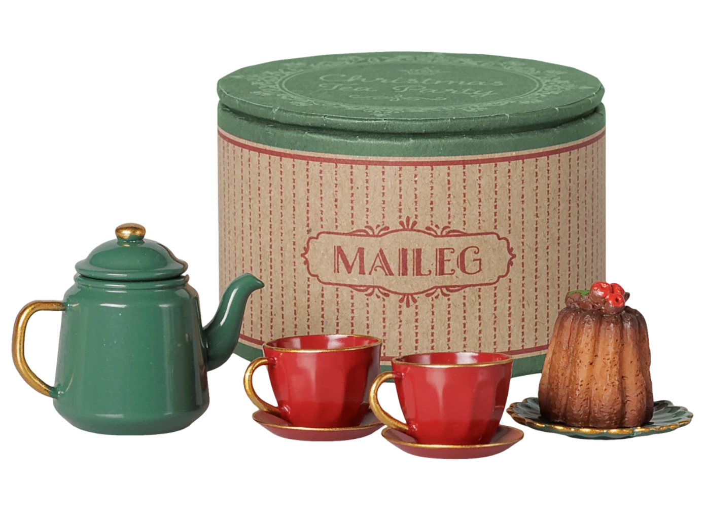 Christmas Tea Party | Mouse | Red/Green