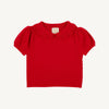 Short Sleeve Maude's Sweater  | Richmond Red