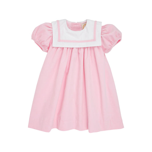 Stewart’s Square Collar Dress Corduroy | Palm Beach Pink