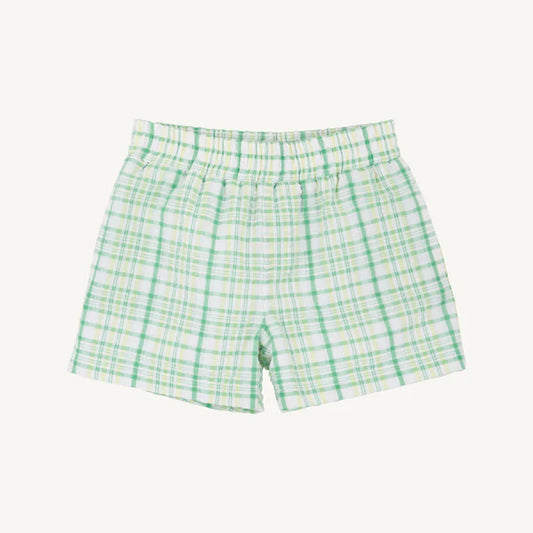 Sheffield Shorts | Gibson Island Green & Lake Worth Yellow Sewanee Seersucker