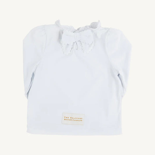 Winnie's Wave Spotter Swim Shirt (UPF 35+) | Keyhole | Worth Avenue White