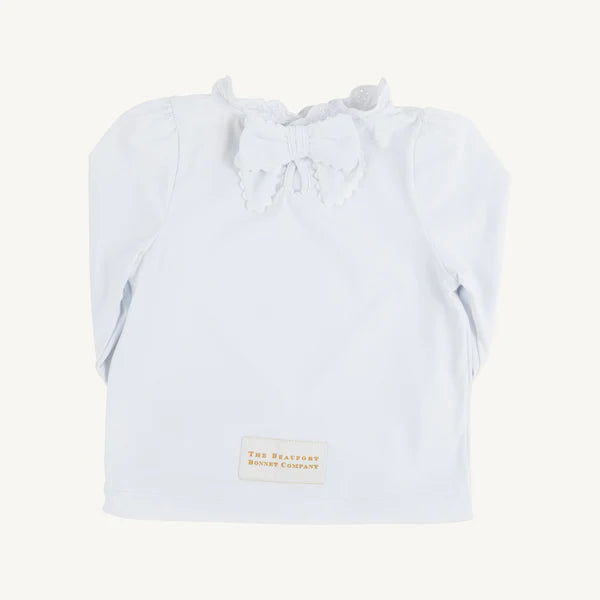 Winnie's Wave Spotter Swim Shirt (UPF 35+) | Keyhole | Worth Avenue White