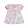 Tabitha's Teacher's Pet Dress |  Whitehall Windowpane With Richmond Red