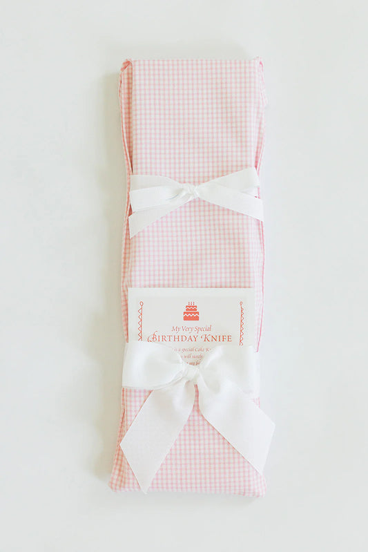 Birthday Knife | Tiny Pink Gingham
