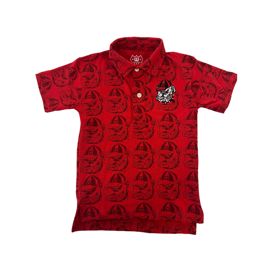 Georgia Bulldogs Polo | Cherry