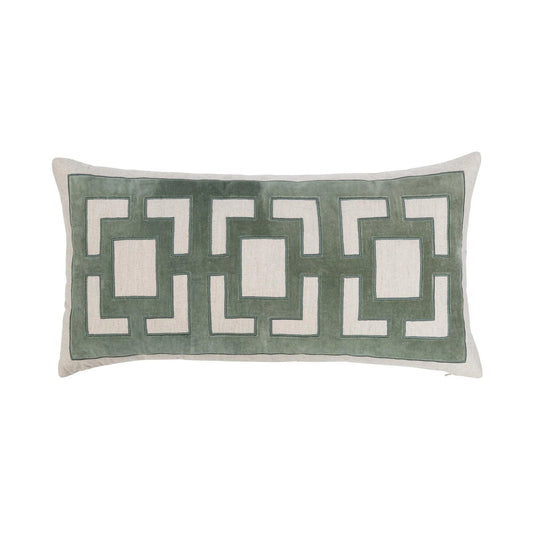 Corbin Jade Green Lumbar Pillow | 14x26