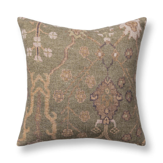 JL Bungalow Pillow | Earthen Olive | 22"