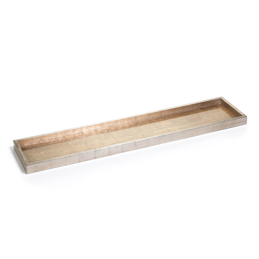Antique Gold & Silver Serving Tray