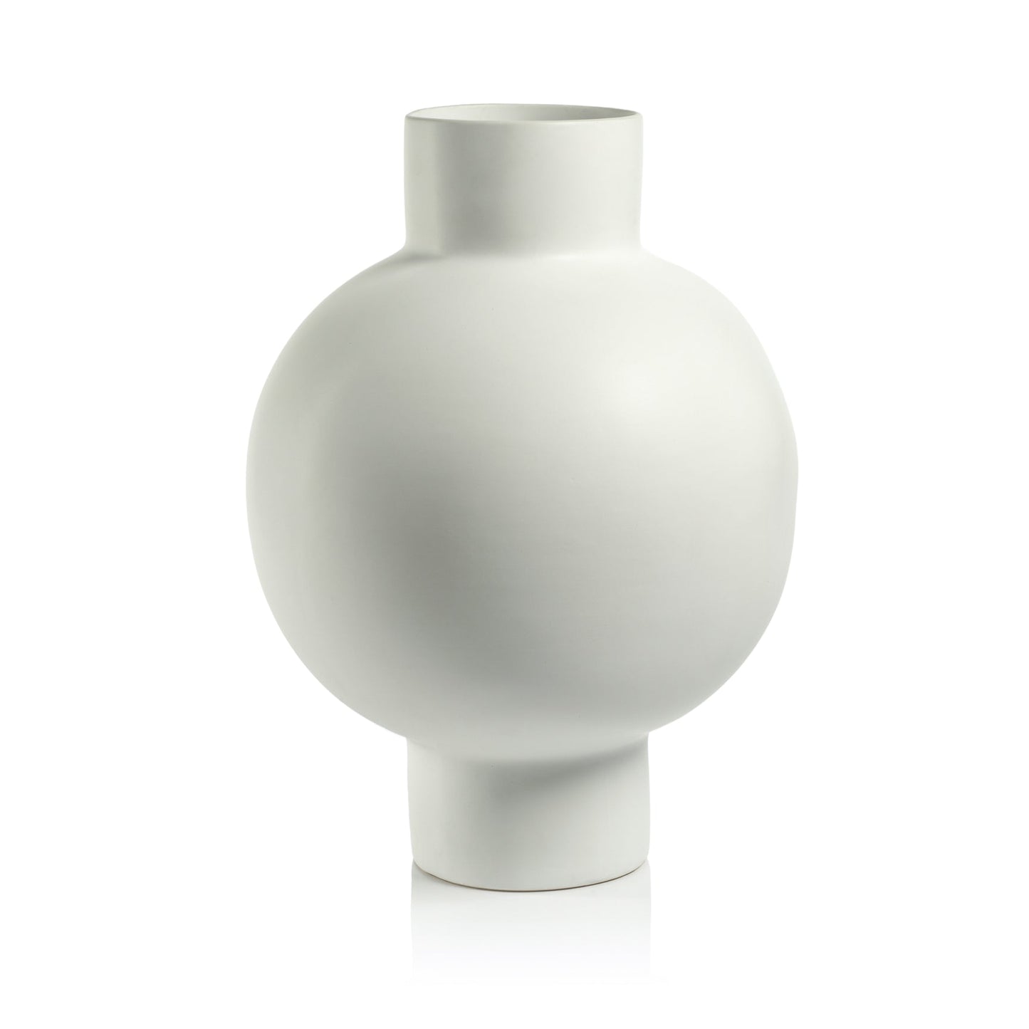 Nora White Stoneware Vase