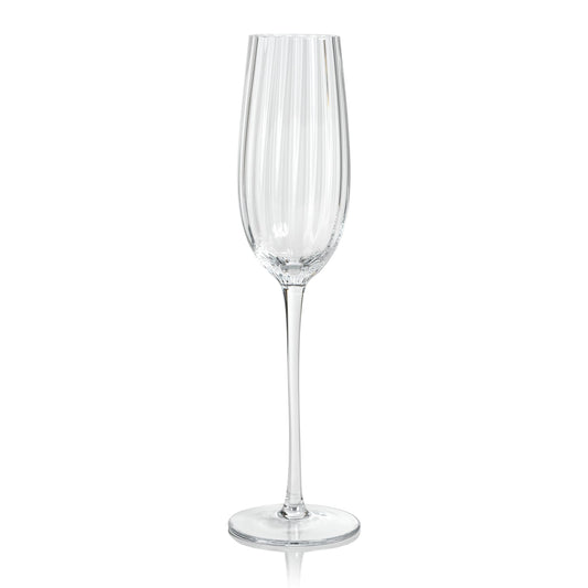 Madeline Optic Glassware | Champagne Flute