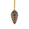 Glass Pine Cone Ornament | Copper Bronze Umber 6 in