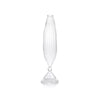 Flo Optic Glass Vase | 12 in