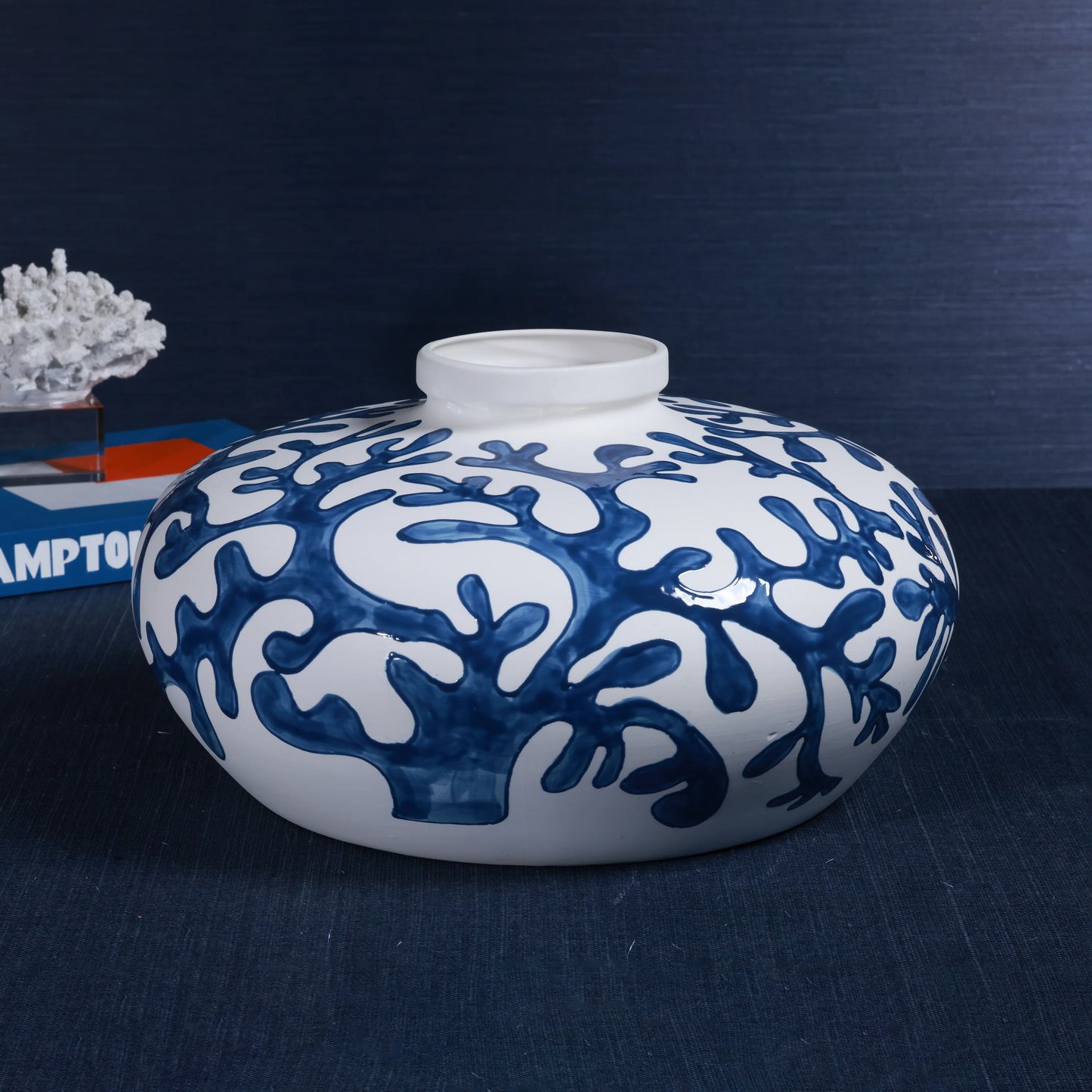 Bermuda Coral Stoneware Vase