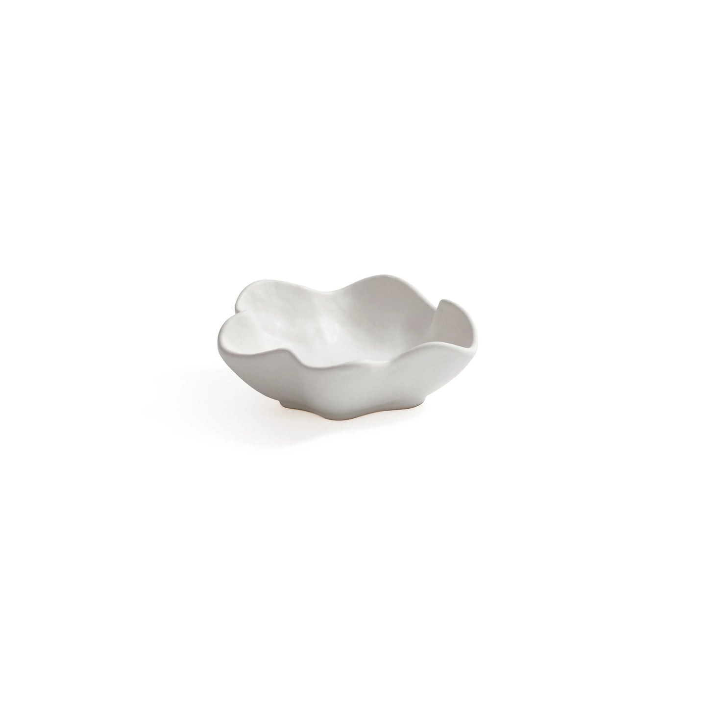 Alfresco Round Wavy Ceramic Condiment Bowl