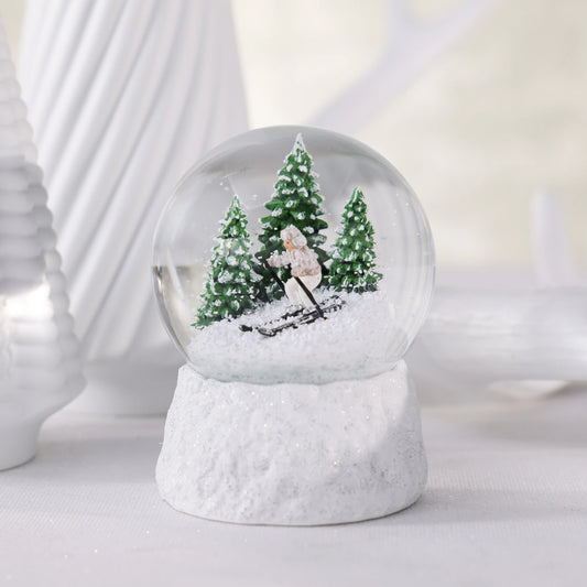 Off-Piste Skier Snow Globe