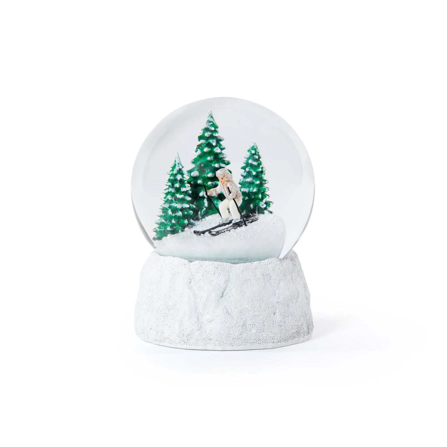 Off-Piste Skier Snow Globe