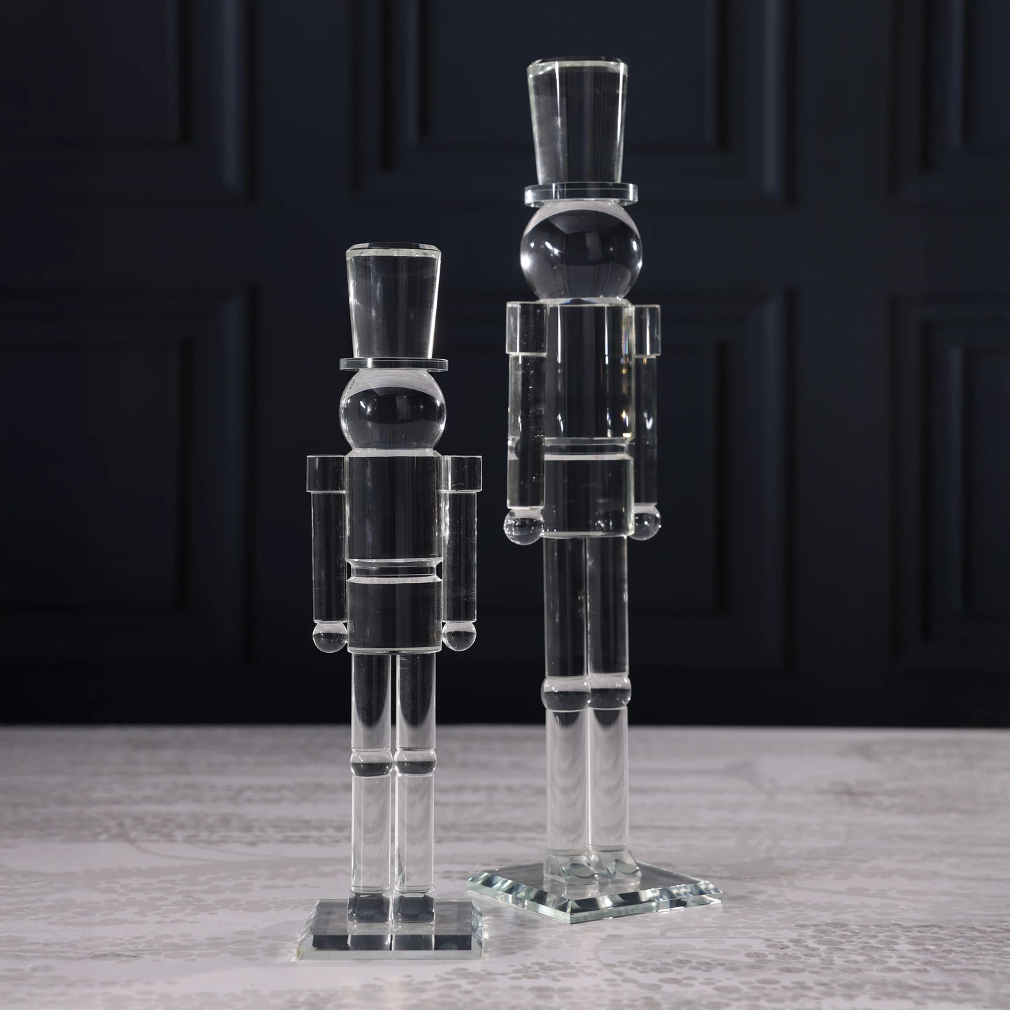 Glass Décor Nutcracker | 2 sizes
