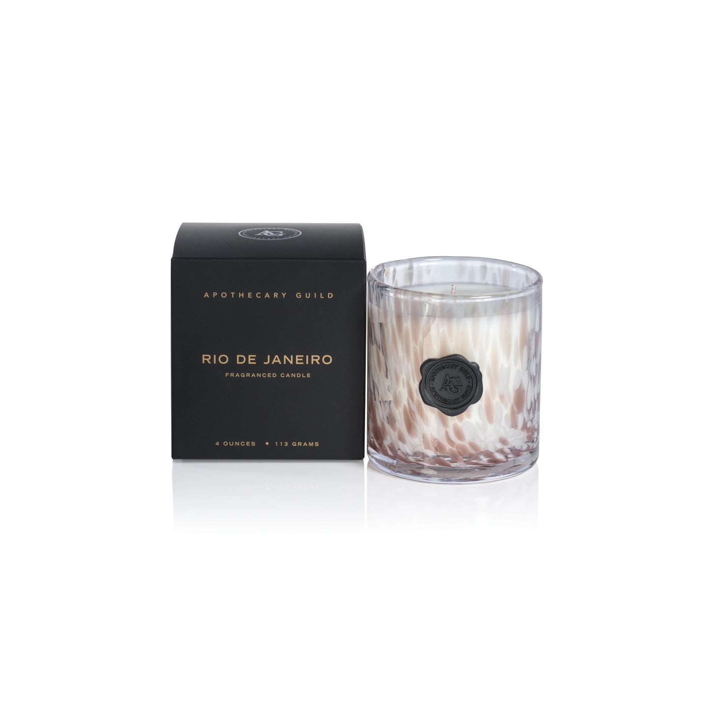 Apothecary Guild Opal Glass Mini Candle Jar in Gift Box | Rio de Janeiro
