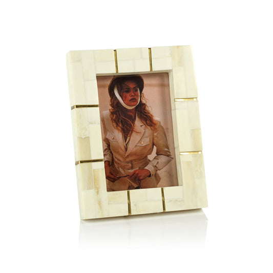St. Ives Bone Inlaid Photo Frame | 5x7