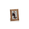 Ribbed Mango Wood Frame with White Bone Inside Border | 5x7