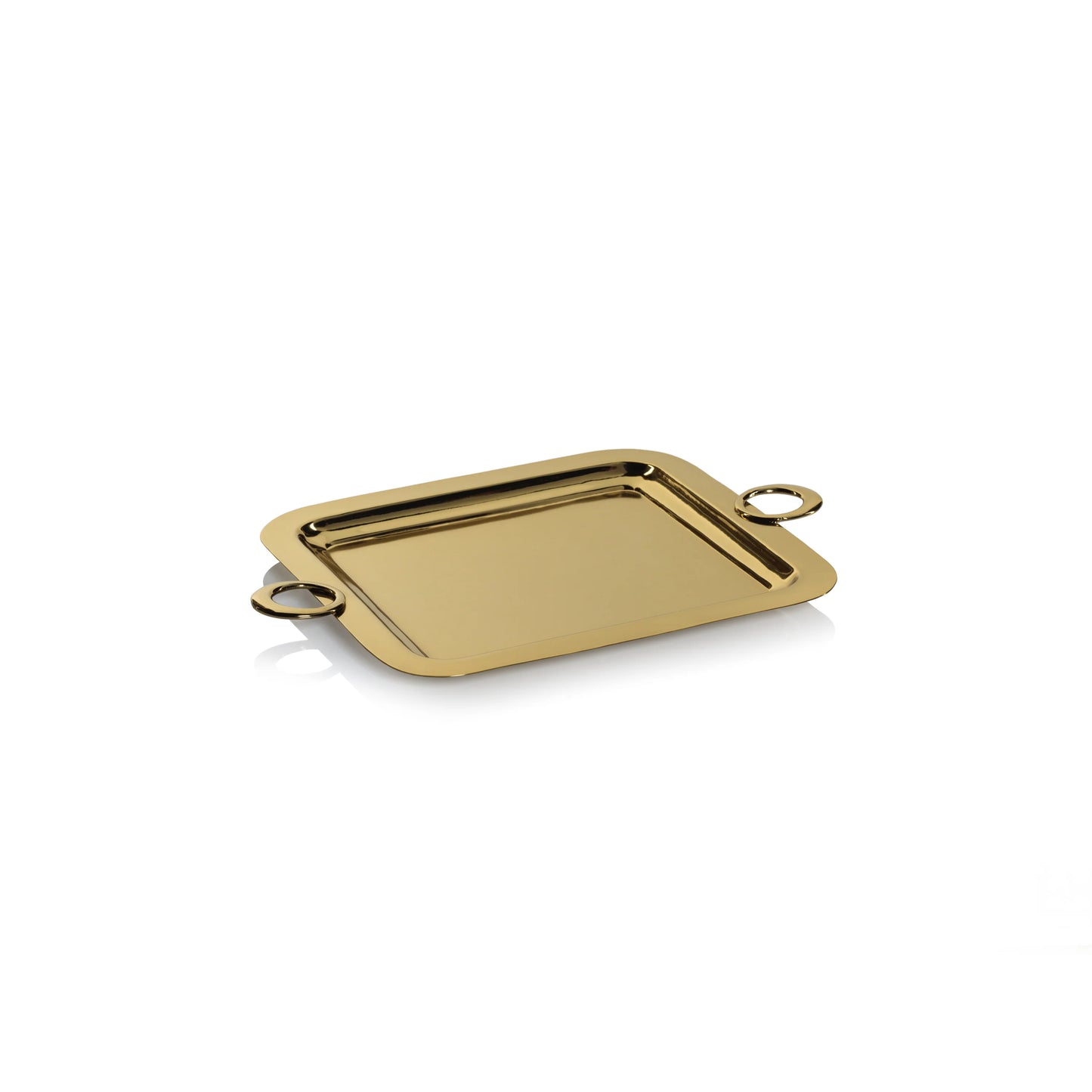 Bacardi Polished Brass Serving Tray | Gold 18 in