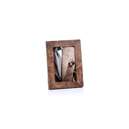 Rosso Burl Wood Photo Frame | 4x6