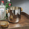 Spiga Ice Bucket | Nickel with Amber Accent