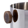 Spiga Ice Bucket | Nickel with Amber Accent