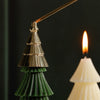Rippled Tree Candle Snuffer | Gold
