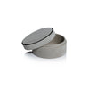 Arden Suede Leather Round Box | 6"