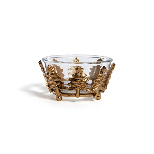 Forêt d’Hiver Glass and Alloy Bowl | Gold