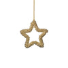 Golden Pearl Star Ornament | 4 in