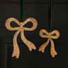 Beaded Bow Hanging Ornament | Gold | 2 sizes