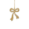 Beaded Bow Hanging Ornament | Gold | 2 sizes