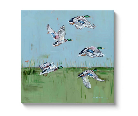 "Marsh Migration" | 24x24 Canvas