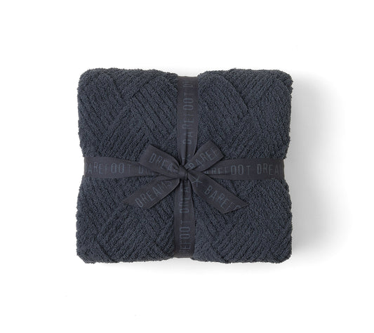 CozyChic® Diamond Weave Blanket | Carbon
