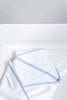 Hooded Terry Bath Towel | Blue Gingham