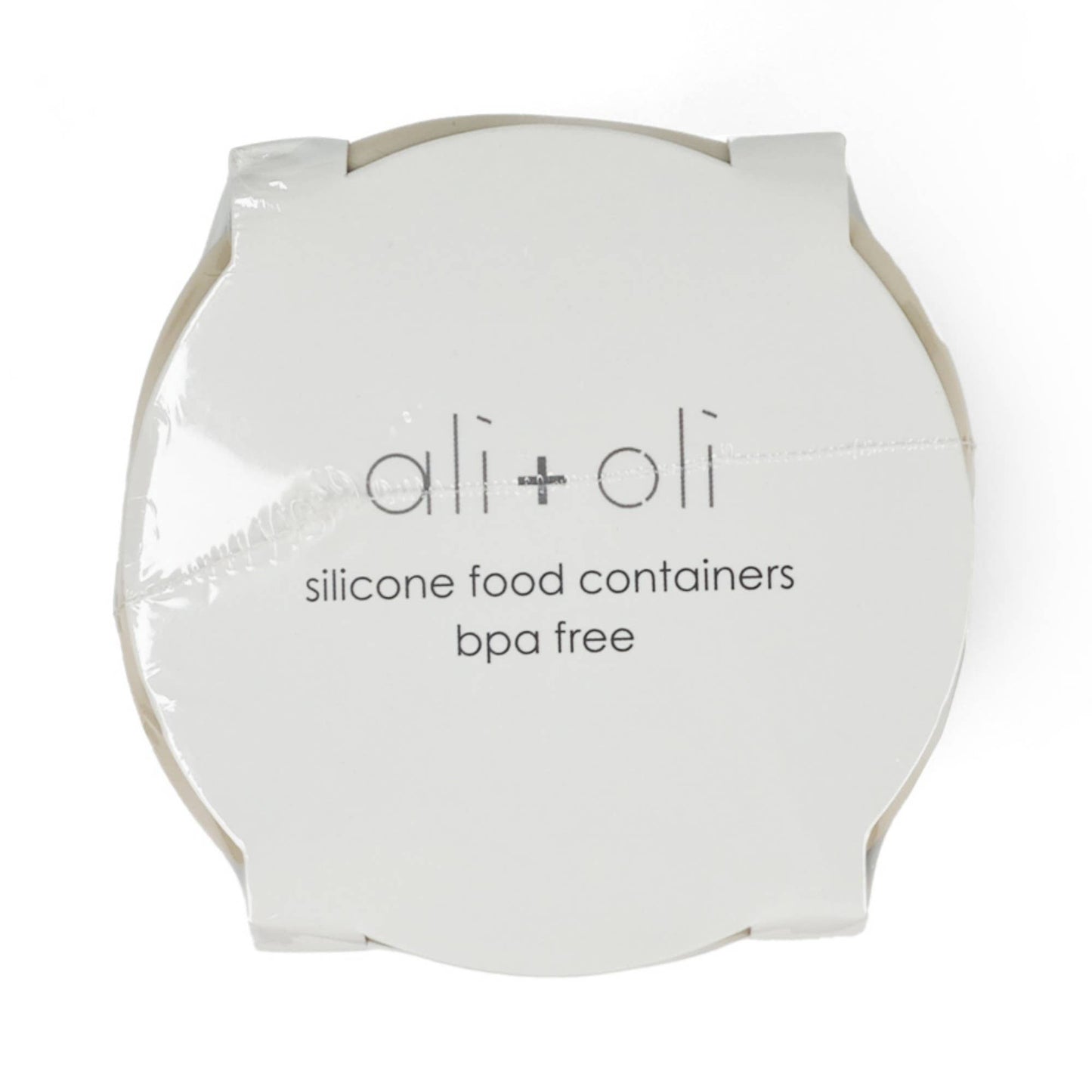 Ali+Oli Silicone Food Containers (4oz) 2-pack | Sky-Khaki