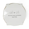 Ali+Oli Silicone Food Containers (4oz) 2-pack | Sky-Khaki